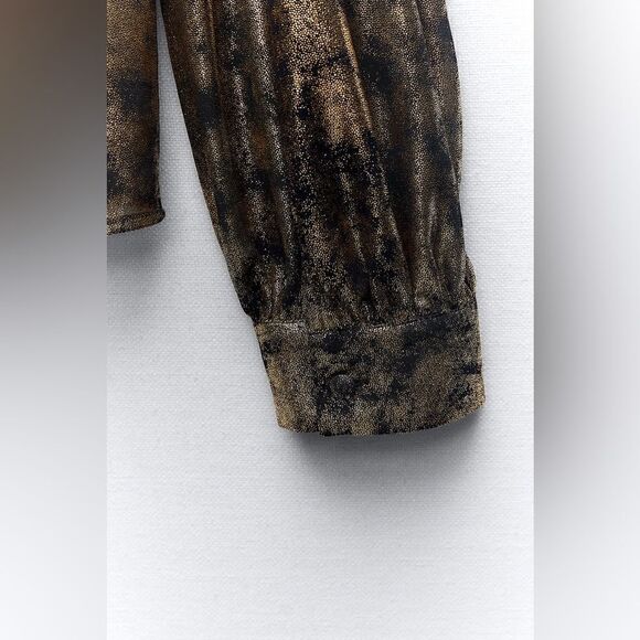 ZARA FOIL SHIRT - Picture 7 of 7